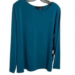 HABITAT. LIV sweater,NWT women turquoise,relax fit ,super comfy,everyday,PTP 22”